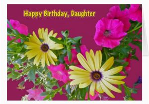 Birthday Flowers for Daughter Mixed Flowers Daughter Birthday Card Zazzle