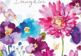 Birthday Flowers for My Daughter Wild Flowers Daughter Birthday Card Karenza Paperie