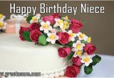 Birthday Flowers for Niece Happy Birthday Niece Cake and Flower Greet Name