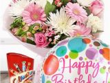 Birthday Flowers Gift Set Birthday Flowers Gift Set Including Balloon and Chocolates