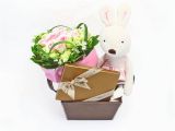 Birthday Flowers Gift Set Florist Gift Set Rabbit Chocolate Flower Birthday Gift