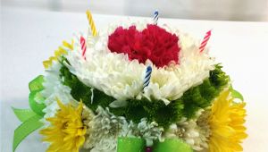 Birthday Flowers Next Day Delivery Same Day Delivery Birthday Flower Cake Green and Yellow