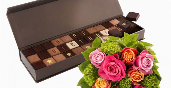 Birthday Flowers with Chocolates Chocol Happy Birthday Roses Bouquet Delivery In