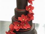 Birthday Flowers with Chocolates Delicious Chocolate Birthday Cake with Red Flowers