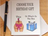 Birthday Gift Card Ideas for Him Birthday Card Naughty Card Dirty Card Card for Boyfriend