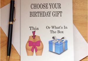 Birthday Gift Card Ideas for Him Birthday Card Naughty Card Dirty Card Card for Boyfriend