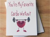 Birthday Gift Card Ideas for Him Cardio Workout Boyfriend Gift Birthday Card Card for Him