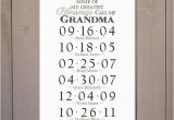 Birthday Gift Ideas for Great Grandma Grandma Gift Grandchildren Birthday Dates by