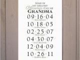Birthday Gift Ideas for Great Grandma Grandma Gift Grandchildren Birthday Dates by