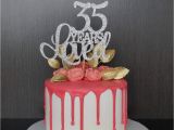 Birthday Gift Ideas for Him 35th Any Name Happy 17th Birthday Cake topper 17th Birthday