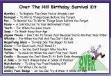 Birthday Gift Ideas for Him Over 50 Survival Wishes for 50th Birthday Google Search