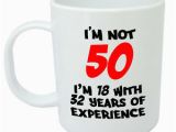 Birthday Gifts for 50th Male I 39 M Not 50 Mug Funny 50th Birthday Gifts Presents for