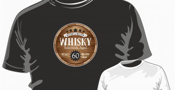 Birthday Gifts for 60 Year Old Male Funny 60 Year Old Malt Whisky Barrel Motif for 60th