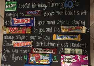 Birthday Gifts for 60 Year Old Man Dad 39 S 60th Birthday Candy Board Pparty Tricks Ideas