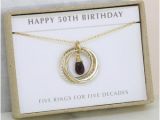 Birthday Gifts for Best Friends 50th 50th Birthday Gift 5 Best Friend Necklace Family Of 5 Sister