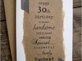 Birthday Gifts for Boyfriend 30th Typography 30th 40th 50th Birthday Card for Husband by