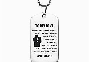 Birthday Gifts for Boyfriend Jewellery Amazon Com Dog Tag Necklace Gifts for Boyfriend