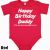 Birthday Gifts for Daddy From Baby Girl Happy Birthday Daddy Baby Grow Boy Girl Babies Clothes