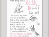 Birthday Gifts for Daddy From Baby Girl Walk Alongside Me Daddy 8×10 Printable Art Instant