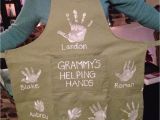 Birthday Gifts for Grandma Diy Handprint Apron Gift for Grandma Gift Ideas Grandma