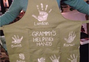 Birthday Gifts for Grandma Diy Handprint Apron Gift for Grandma Gift Ideas Grandma