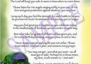 Birthday Gifts for Grandma From Grandson A Birthday Blessing for My Grandson Prayers Wedding