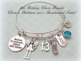 Birthday Gifts for Her 13th 13th Birthday Gift 13th Birthday Charm Bracelet Daughter