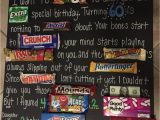 Birthday Gifts for Her 50 Years Old Dad 39 S 60th Birthday Candy Board Pparty Tricks Ideas