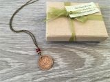 Birthday Gifts for Her Canada 50th Birthday Gift Canadian Coin Necklace 1968 One Cent