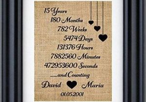 Birthday Gifts for Him 15th Amazon Com 15th Anniversary Gifts Personalized