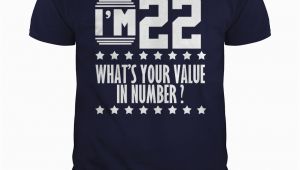 Birthday Gifts for Him 22 Years Old 22 Years Old Birthday Shirts Birthday Gifts for Men Women