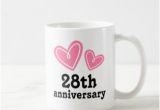 Birthday Gifts for Him 28th 28 Year Anniversary Coffee Travel Mugs Zazzle