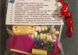 Birthday Gifts for Him 30th 30th Birthday Survival Kit Birthday Gift 30th Present for