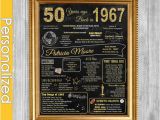 Birthday Gifts for Him 50 50th Birthday Gift for Women 50th Birthday Chalkboard 50th