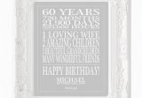 Birthday Gifts for Him 60 Years Old 60th Birthday Gift Print Personalized Birthday Sign 60 Years