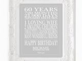 Birthday Gifts for Him 60 Years Old 60th Birthday Gift Print Personalized Birthday Sign 60 Years