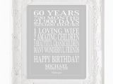 Birthday Gifts for Him 60 Years Old 60th Birthday Gift Print Personalized Birthday Sign 60 Years