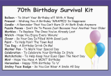 Birthday Gifts for Him 70 70th Birthday Survival Kit In A Can
