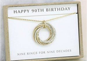 Birthday Gifts for Him 90th Amazon Com 90th Birthday Gift 90th Birthday Necklace