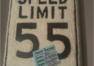 Birthday Gifts for Him Age 55 Happy 55th Birthday Speed Limit 55 Party Planning