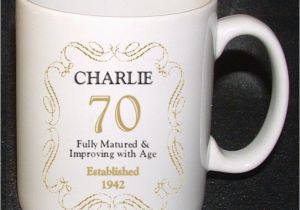 Birthday Gifts for Him Age 70 Personalised 70 70th Birthday Mug Gift Born In 1943