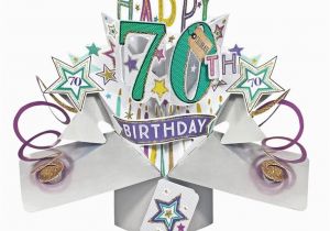 Birthday Gifts for Him Age 70 Pop Up 70th Birthday Card Find Me A Gift