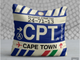 Birthday Gifts for Him Cape town Mid East Africa Airport Code Pillows City themed Gear