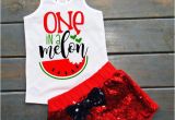 Birthday Gifts for Him From Baby One In A Melon Outfit Baby 39 S First Birthday Watermelon