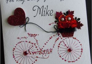 Birthday Gifts for Him Handmade Handmade Card Greeting Personalised Bike Love Handmade