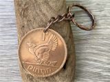 Birthday Gifts for Him Ireland 77th Birthday Gift 1941 Irish Penny Keyring Harp St