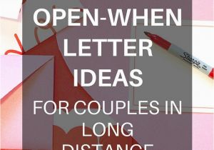 Birthday Gifts for Him Long Distance Diy Long Distance Gifts Open when Letters Distance