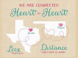 Birthday Gifts for Him Long Distance Long Distance Relationship Birthday Gift Personalized Maps