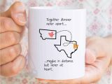 Birthday Gifts for Him Long Distance Long Distance Relationship Gifts Map Mug Gifts for Long