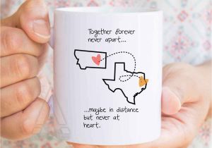 Birthday Gifts for Him Long Distance Long Distance Relationship Gifts Map Mug Gifts for Long